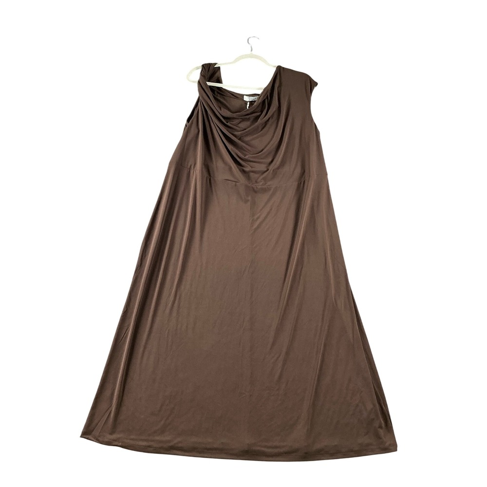 Old Navy The Occasion Brown Cowl Neck Sleeveless Maxi Dress 3X NWT